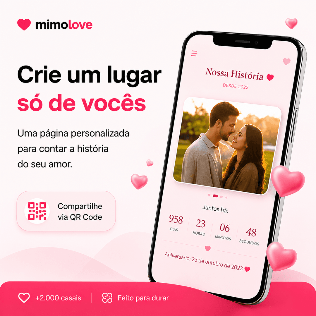 Preview de uma página de casal no Mimolove